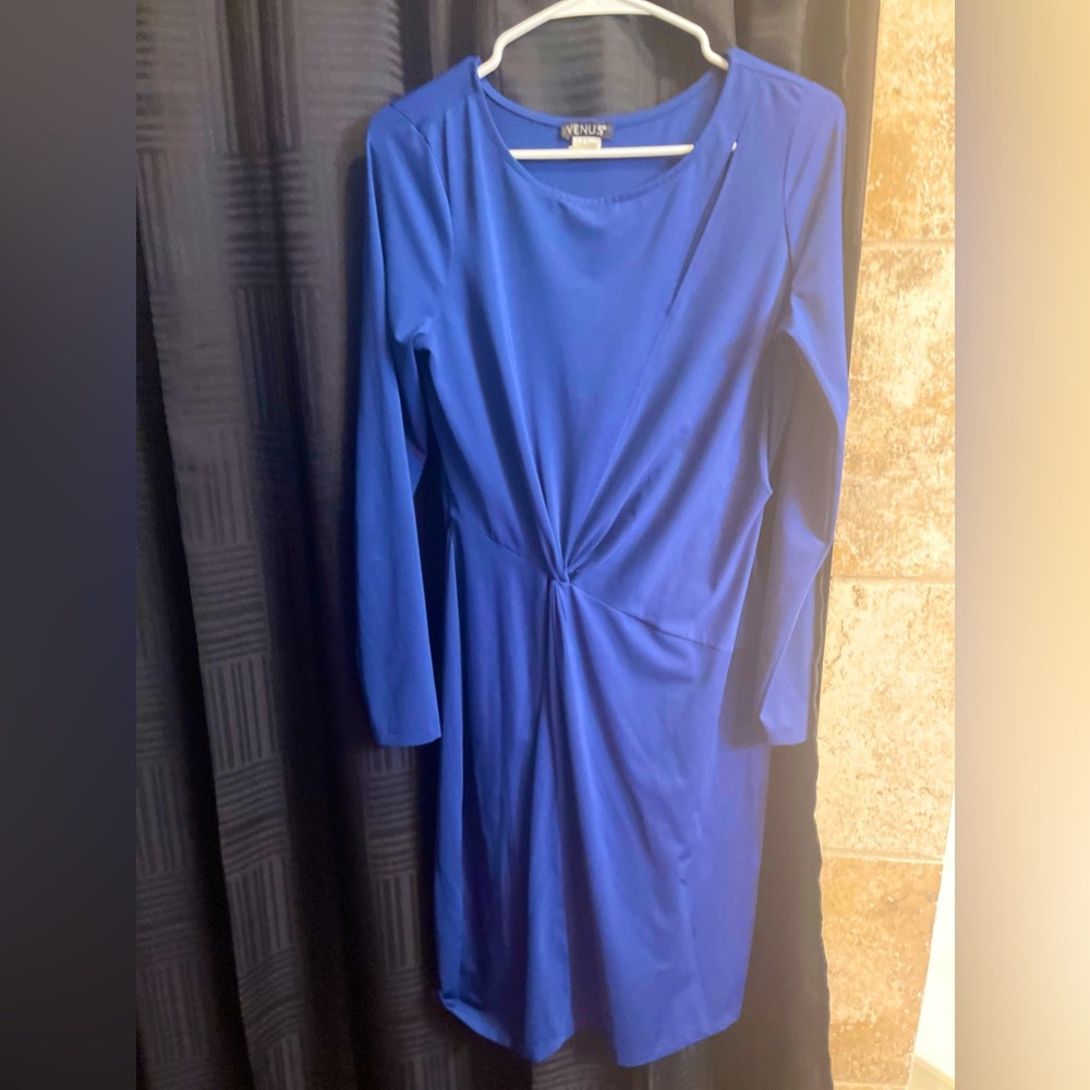 Blue Dress with cutout